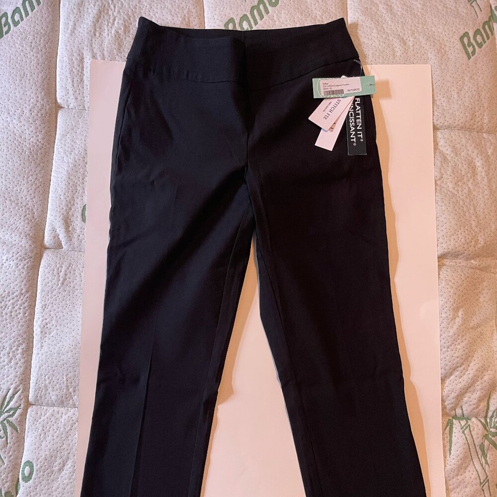 Size 6 - Tribal - Fia Cuffed Cropped Trouser - Black - NWT